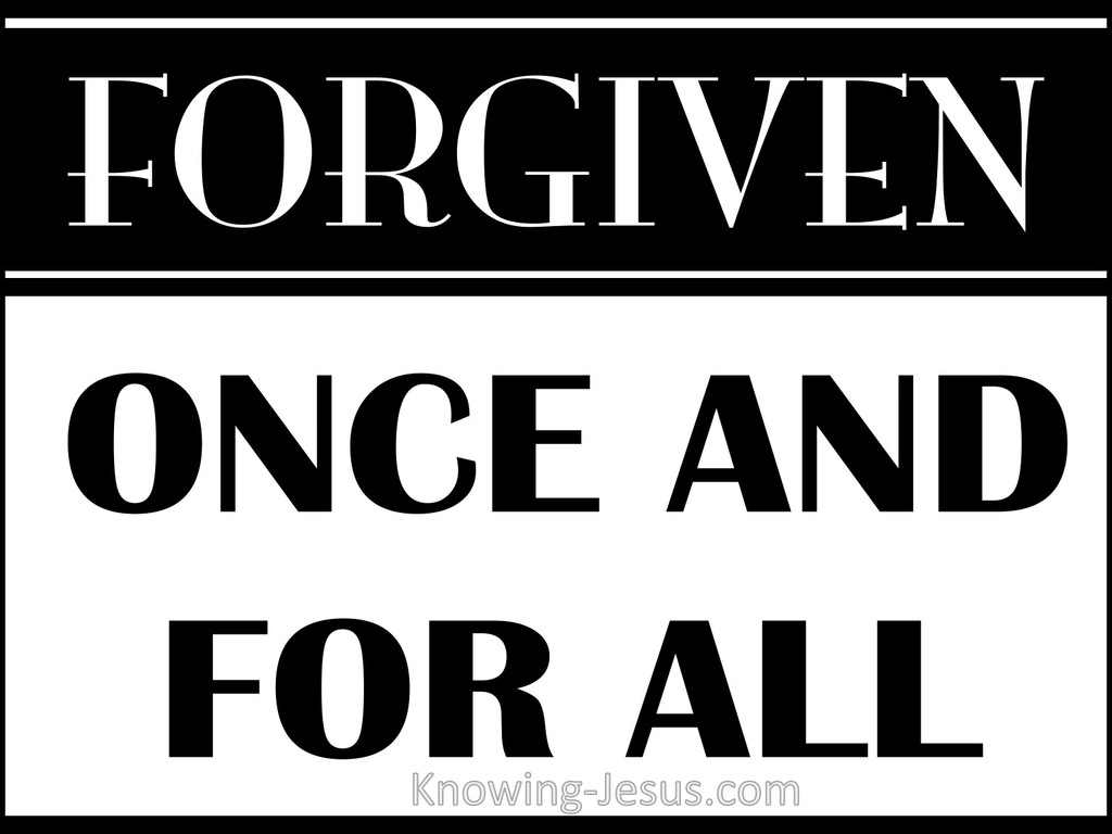SALVATION - Forgiven Once For All (black)